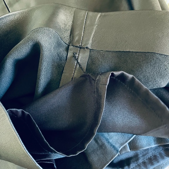 NWT $895 Vince Genuine Leather Shorts. Size4. Fits ( 4- 6), 100% Lamb Leather - Picture 8 of 13